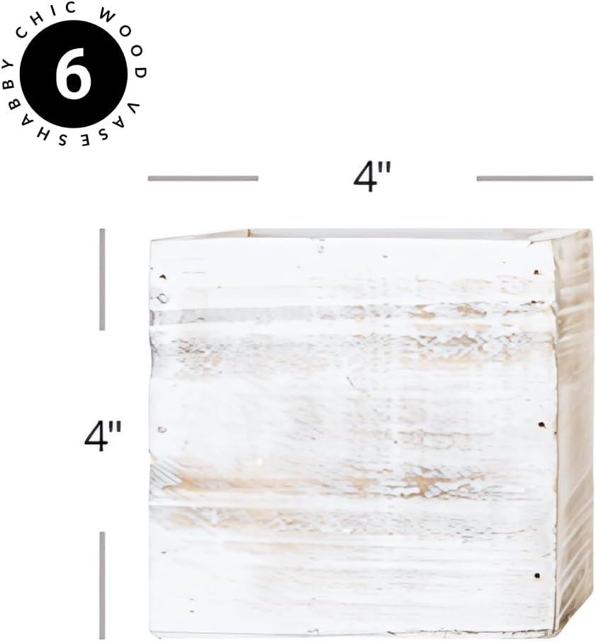 Union Rustic Gritton Wood Table Vase (Set of 6)