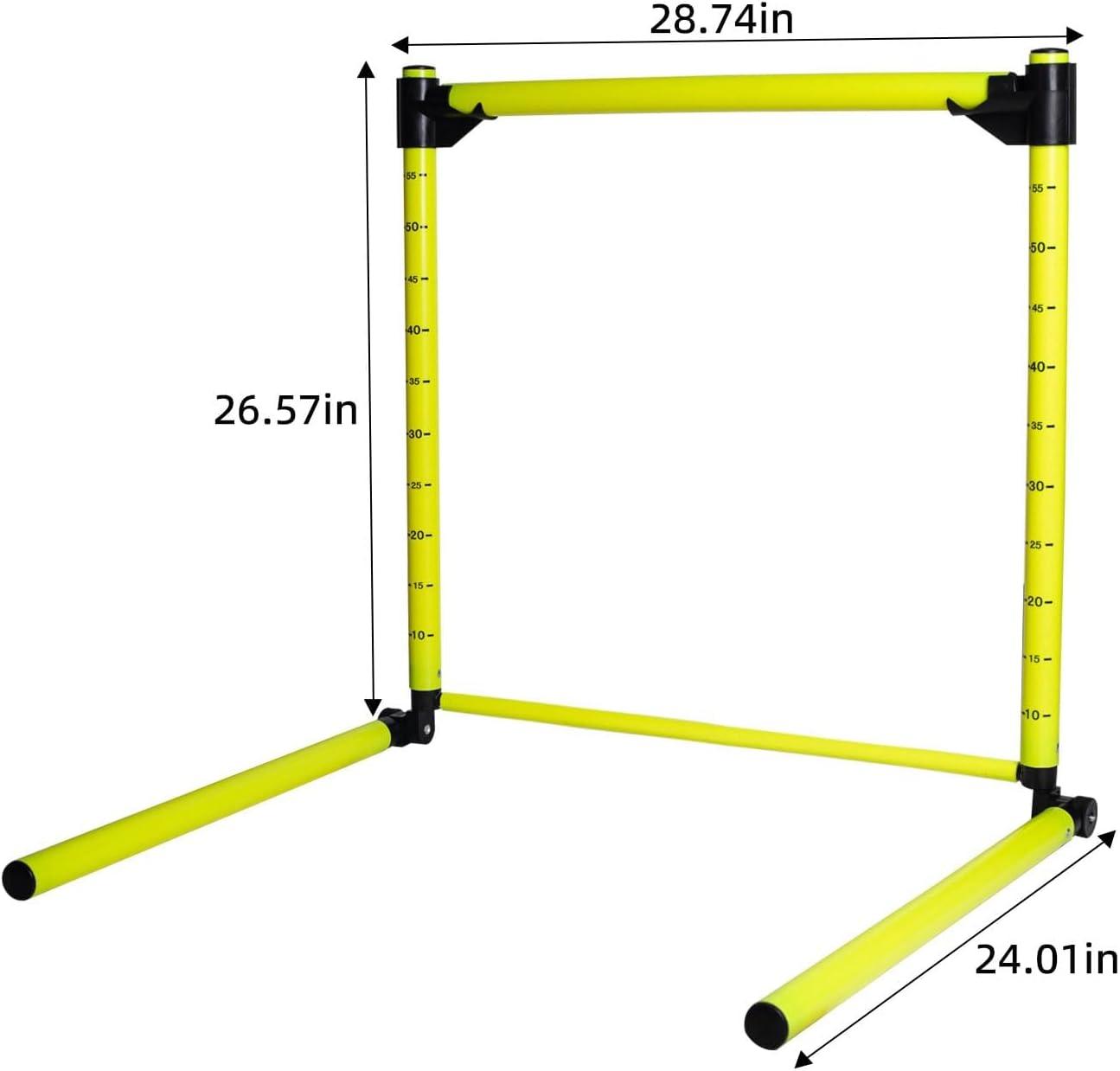 Adjustable Hurdles with Scale - Detachable Agility Training Equipment for Track, Soccer & Football, Indoor & Outdoor Use, Ideal for Athletic Jumping & Speed Drills