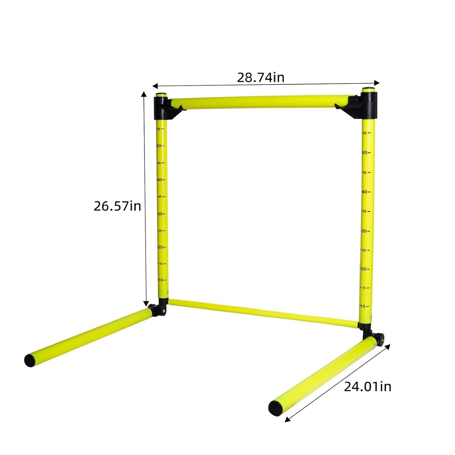Adjustable Hurdles with Scale - Detachable Agility Training Equipment for Track, Soccer & Football, Indoor & Outdoor Use, Ideal for Athletic Jumping & Speed Drills