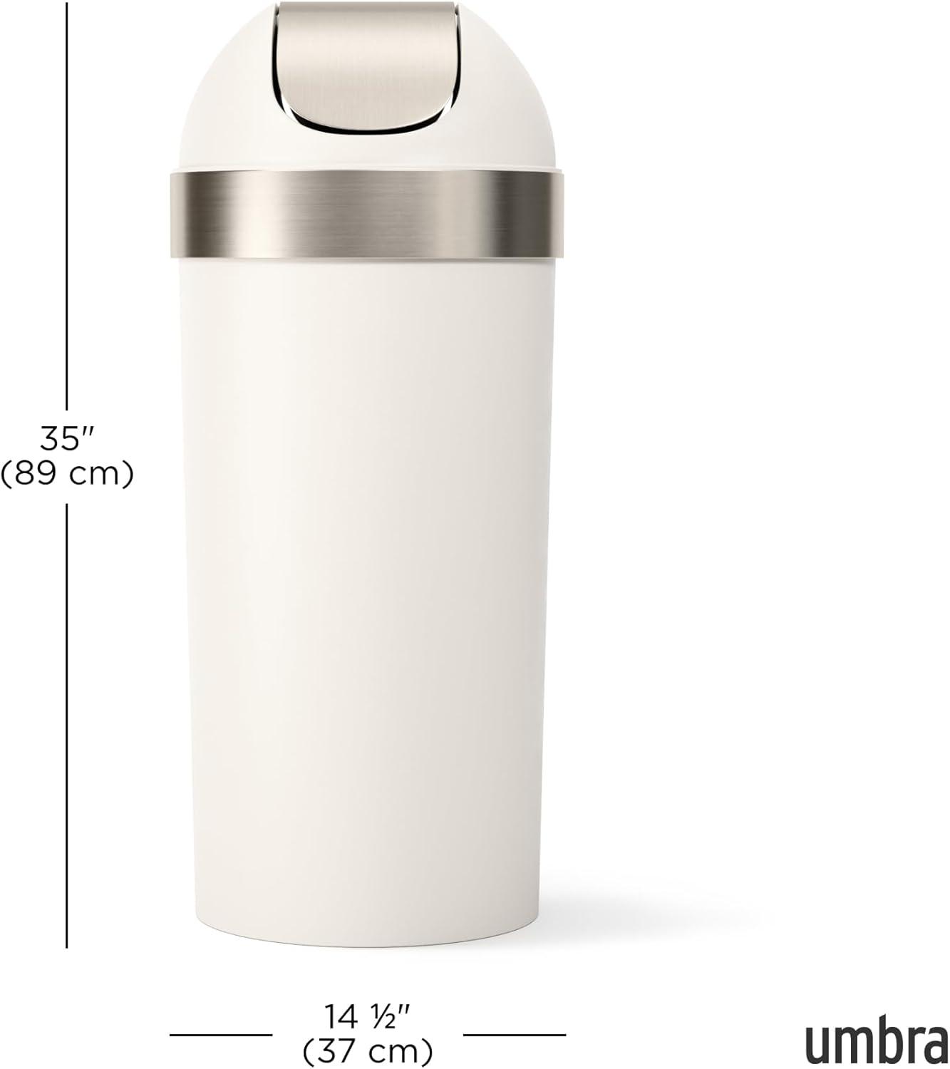 Venti Plastic Swing Top Trash Can - 16 Gallons