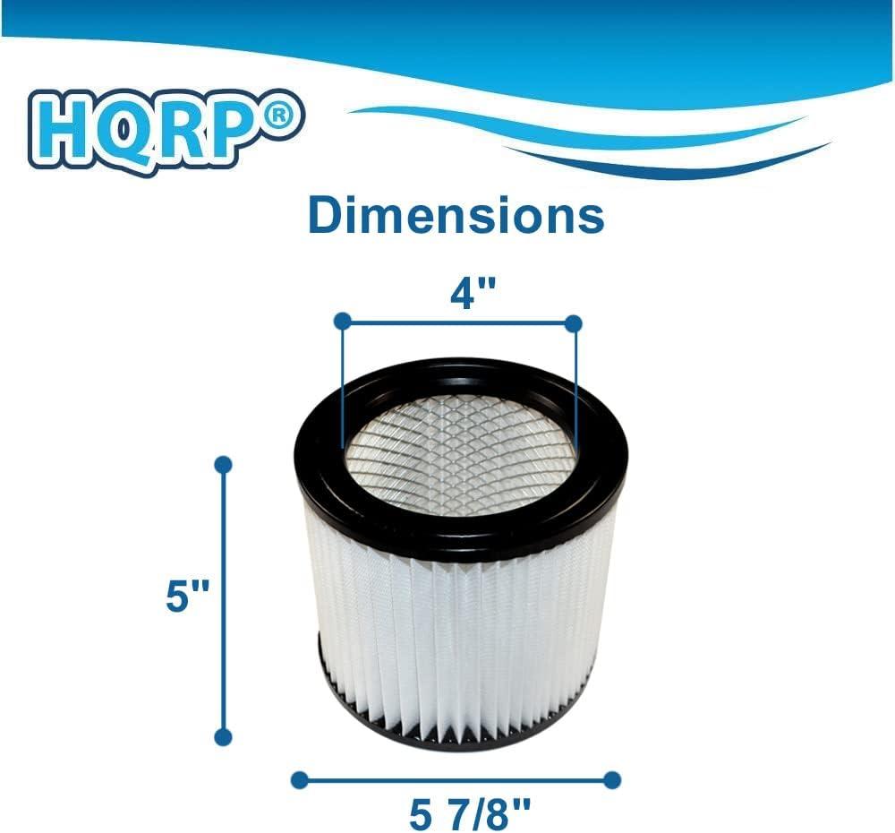 HQRP Cartridge Filter for Shop-vac QPMH450 QPMH500 QMH45A QSH30 QSH35 QPSH300 QPSH400 Vacuum