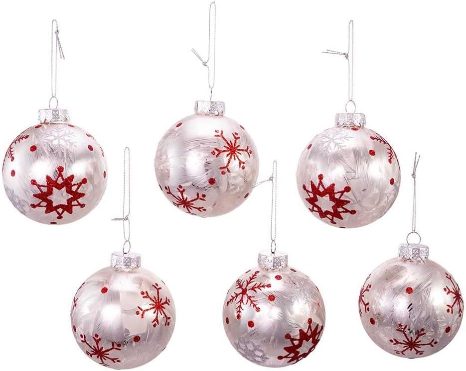 Kurt Adler Glass Christmas Ball Ornament (Set of 6)