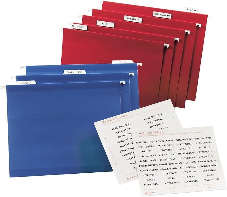 Avery Consumer Products Avery® Laser/Ink Jet Inserts For Hanging File Fold Paper Hanging Files Cabinet
