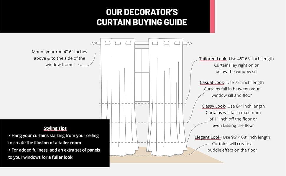 HLC.ME Semi Sheer Voile Light Filtering Transparent Window Curtain Grommet Panels - Set of 2 - Dusty Blue, 54 W x 72 L