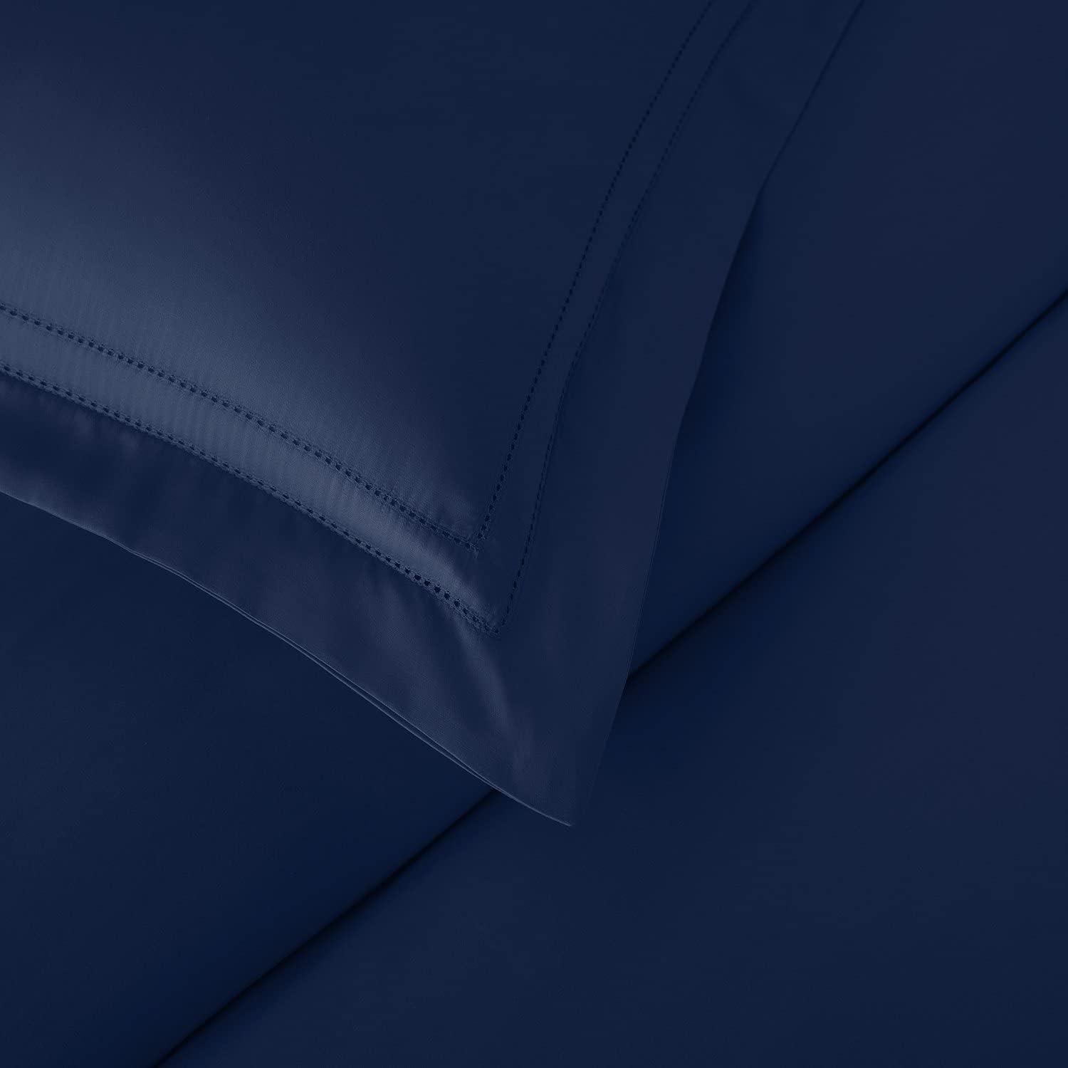 Midnight Blue Queen Egyptian Cotton Duvet Cover Set