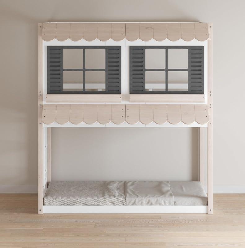 Child Craft Play House Twin Over Twin Standard Bunk Bed