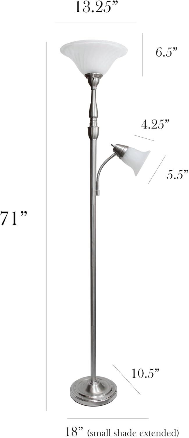 71" 2-Light Mother Daughter Floor Lamp - Elegant Designs