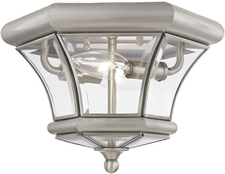 Livex Lighting Monterey/Georgetown 2 - Light Flush Mount in  Black