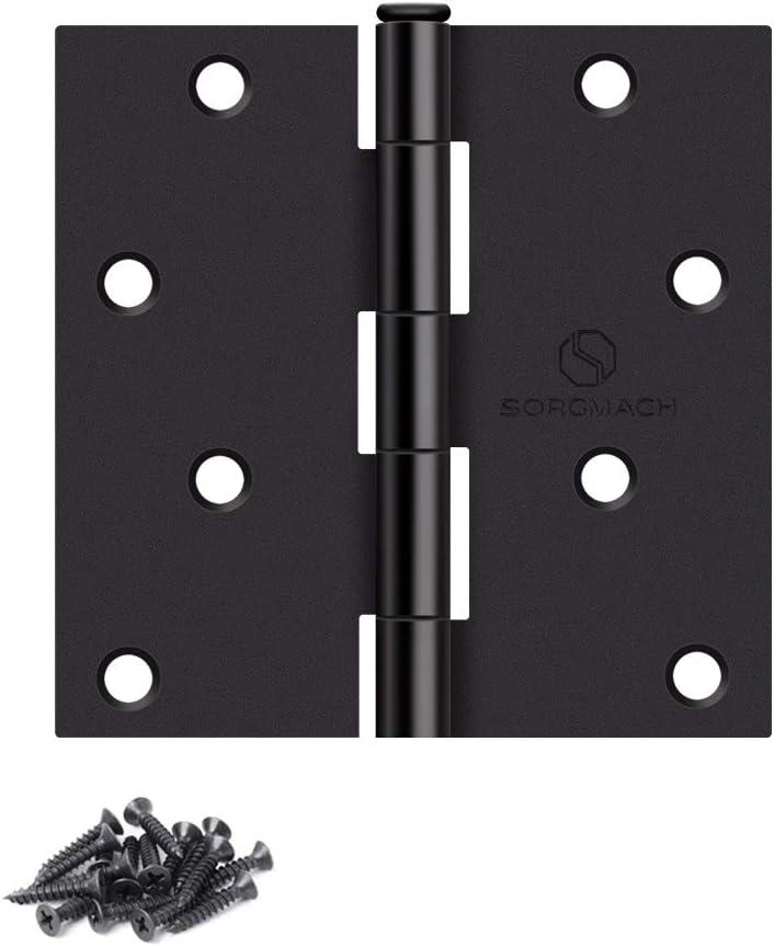 4" H x 4" W Removable Pin 12 Door Hinges (Set of 12)