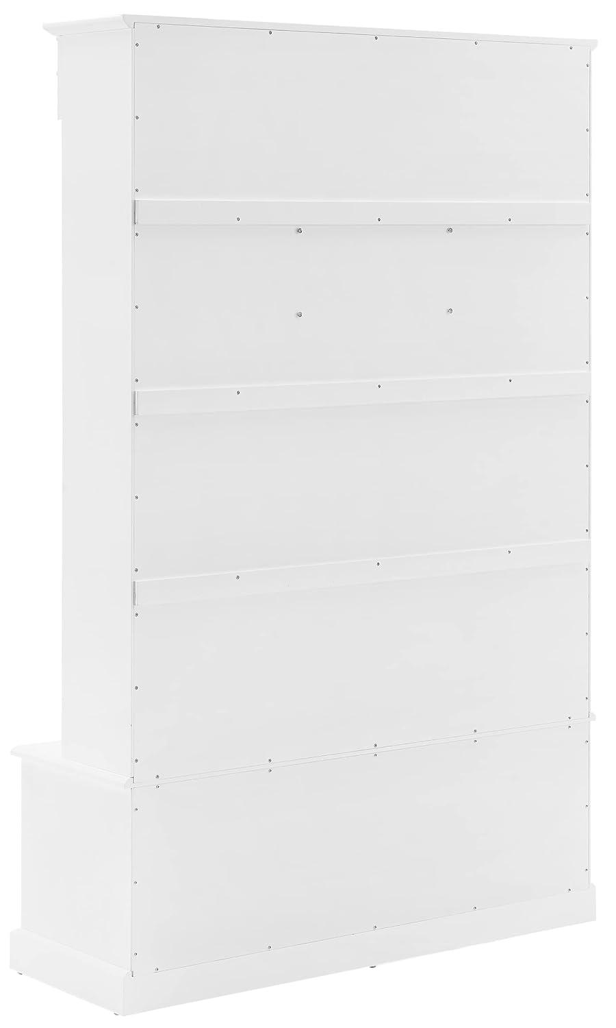 Bartlett Hall Tree White - Crosley: Bench Seat, Shoe Storage, 3 Double-Prong Hooks