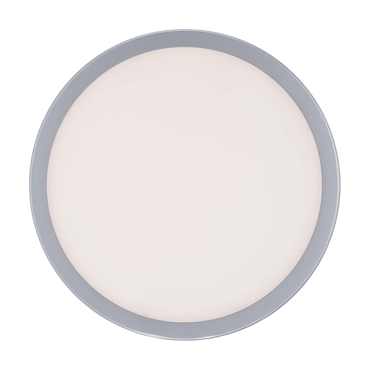WAC Lighting dweLED, Geos 10in LED Round Low-Profile Flush Mount 2700K in Titanium