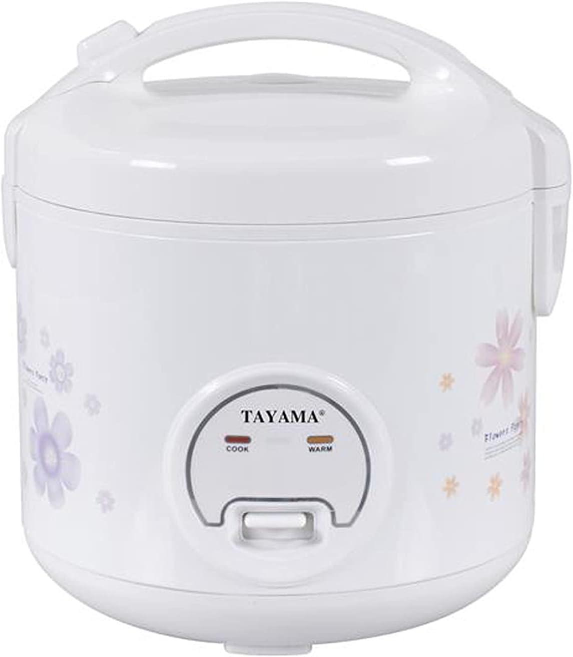 5 Cups Uncooked Cool Touch Electronic Rice Cooker in White