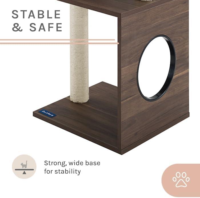 Sam's Pets Sheree Cat Tree 50" modern and easy clean