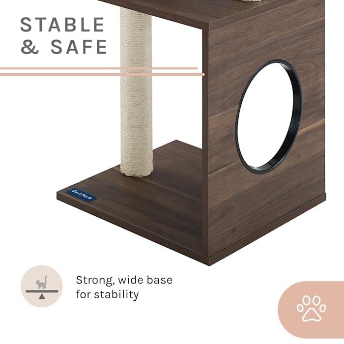 Sam's Pets Sheree Cat Tree 50" modern and easy clean