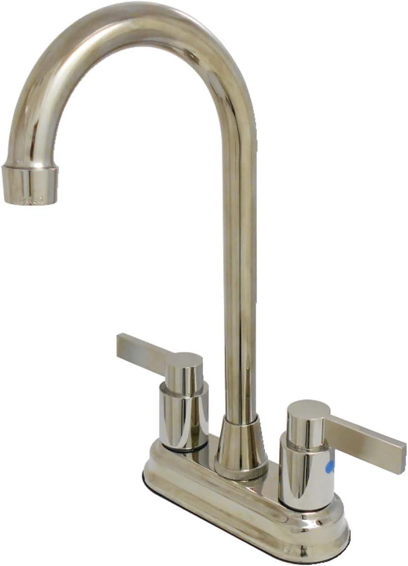 NuvoFusion Sleek Polished Nickel 4" Bar Faucet