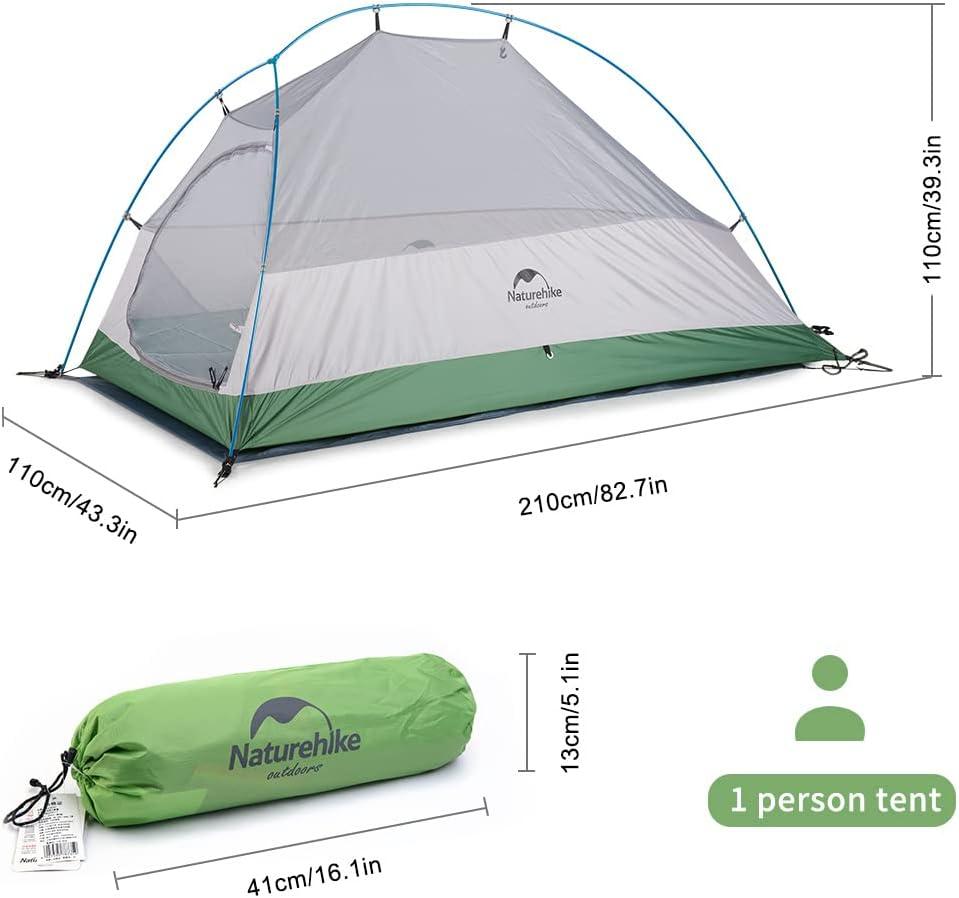 Naturehike Cloud-Up 1/2/3 Person Backpacking Tent Lightweight Waterproof