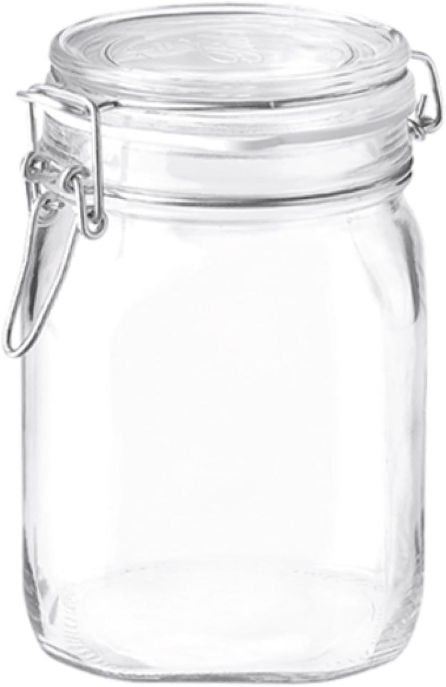 Bormioli Rocco Fido Clear Jar, 33-3/4-Ounce