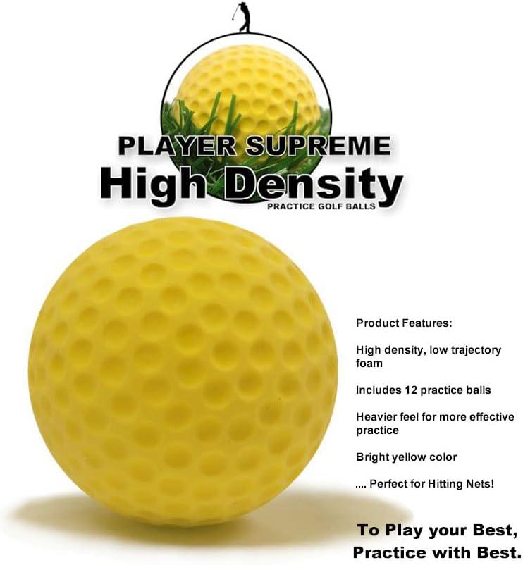 Yellow Foam Practice Golf Balls by JP Lann Available in 12 or 36 count (each sold separately)