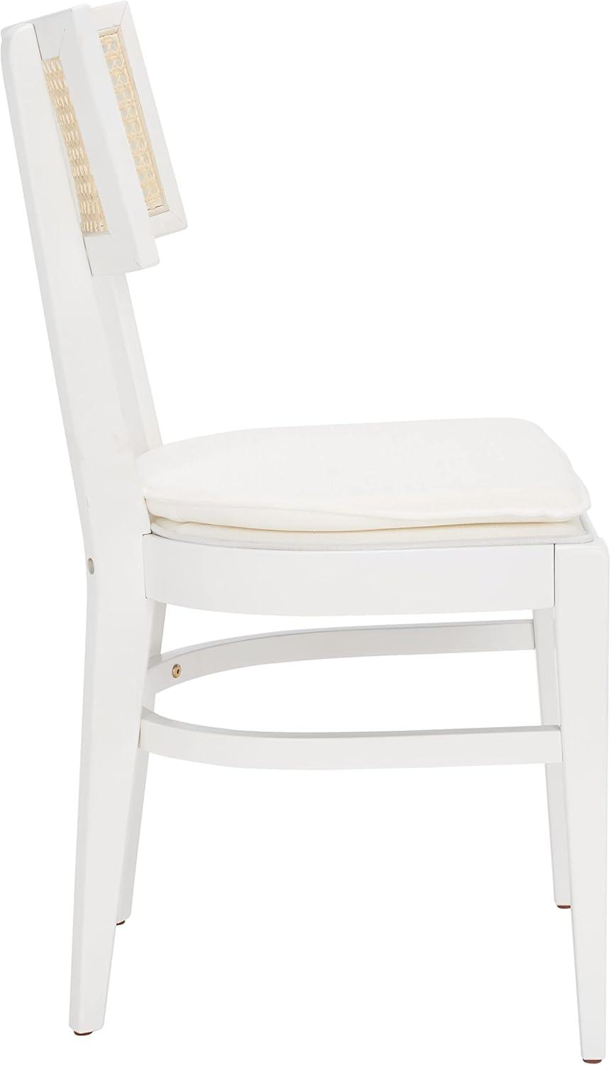 Galway Cane Dining Chair - DCH1007 - White/Natural - Safavieh