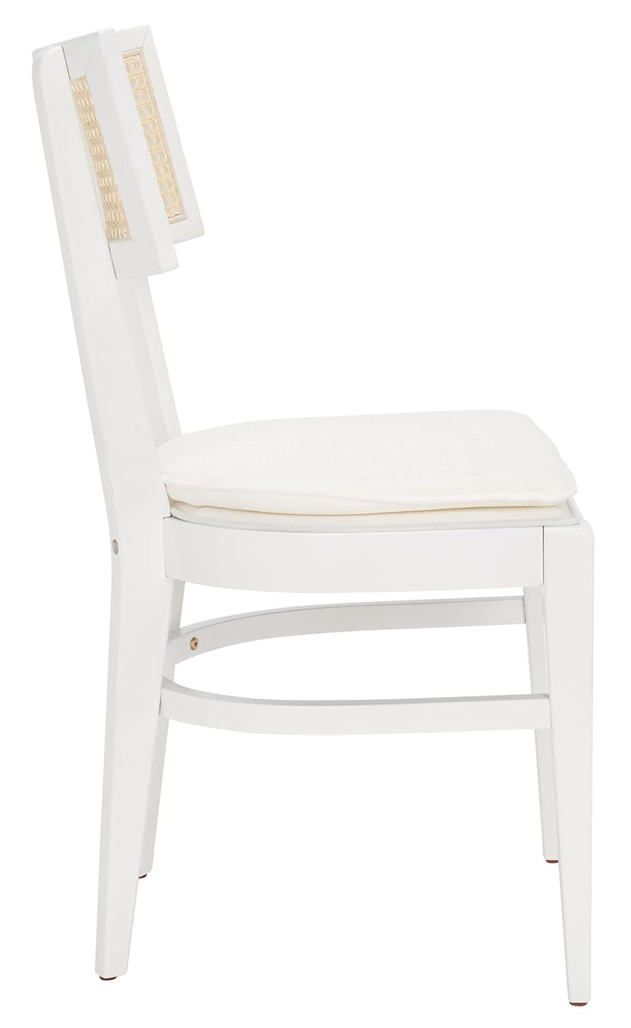 Galway Cane Dining Chair - DCH1007 - White/Natural - Safavieh