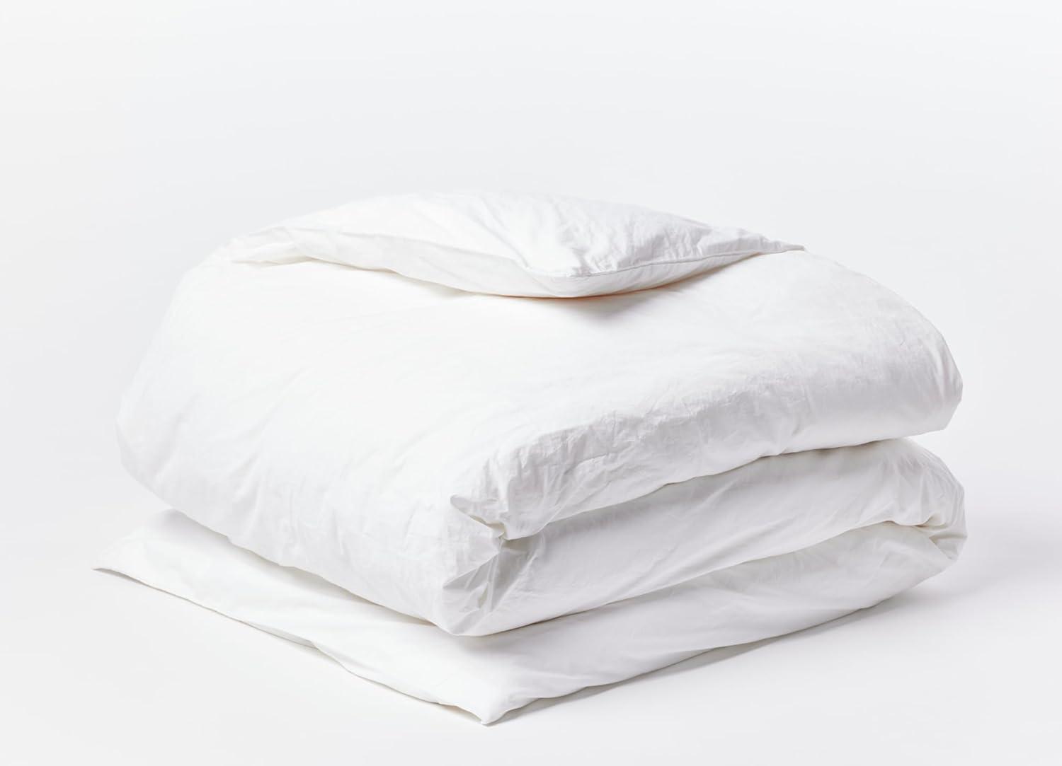 Coyuchi Organic Crinkled Percale Duvet Cover