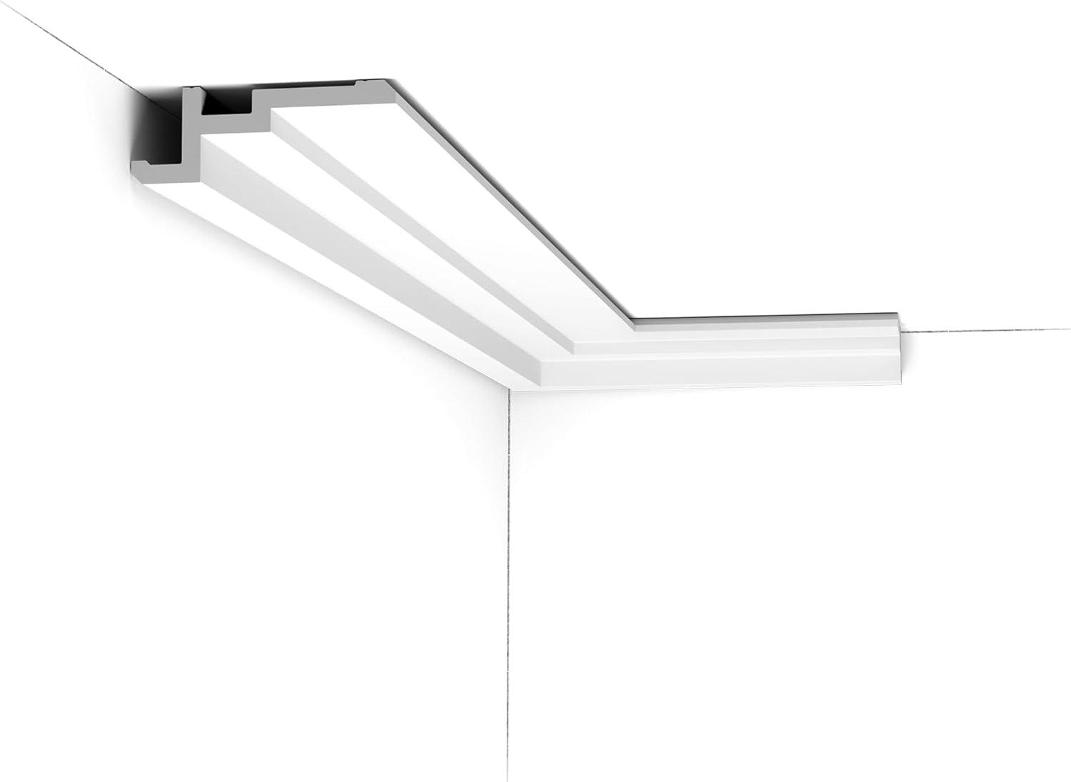Architectural Products by Outwater L.L.C. 1-5/8 in x 4-1/2 in x 78-3/4 in Primed White Plain Polystyrene Crown Moulding (Set of 12)