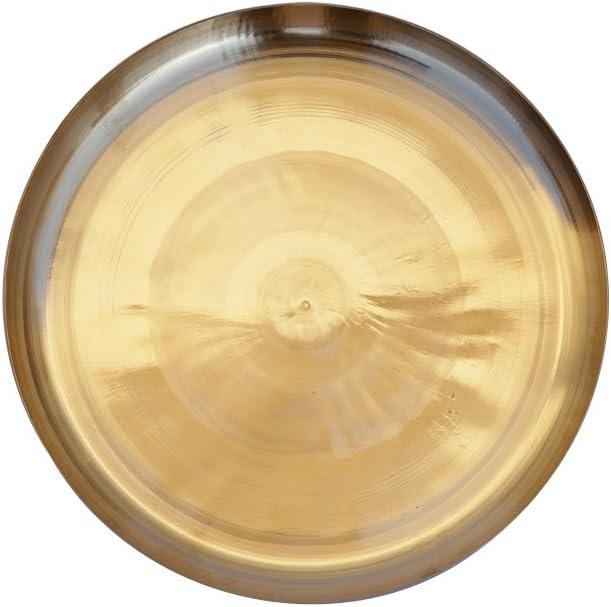 De Kulture Works Pure Kansa Bronze Dinner Plate Fruit Platter for Ayurveda Benefit 11 X 0.75 (DH) inches