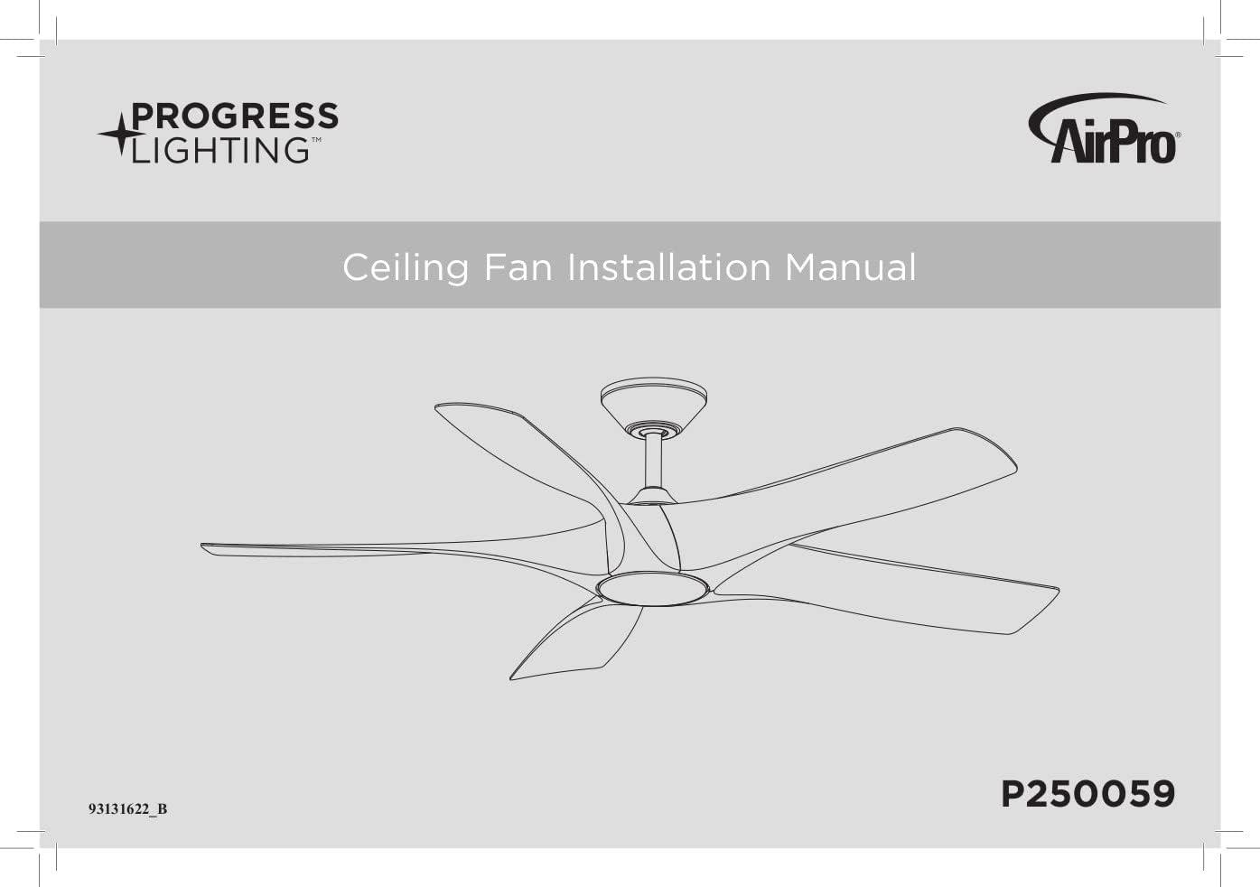 60'' Ceiling Fan with LED Lights