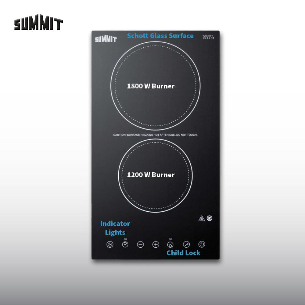 Summit Appliance Summit Appliance Electric Cooktop CR2B23T3B