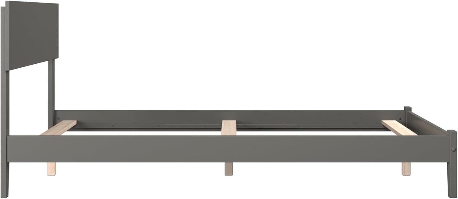 AFI Furnishings Orlando Full Traditional Bed with Open Footboard and Turbo Charger in Grey