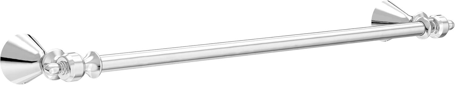 Polished Chrome 18'' Wall Mounted Single Towel Bar