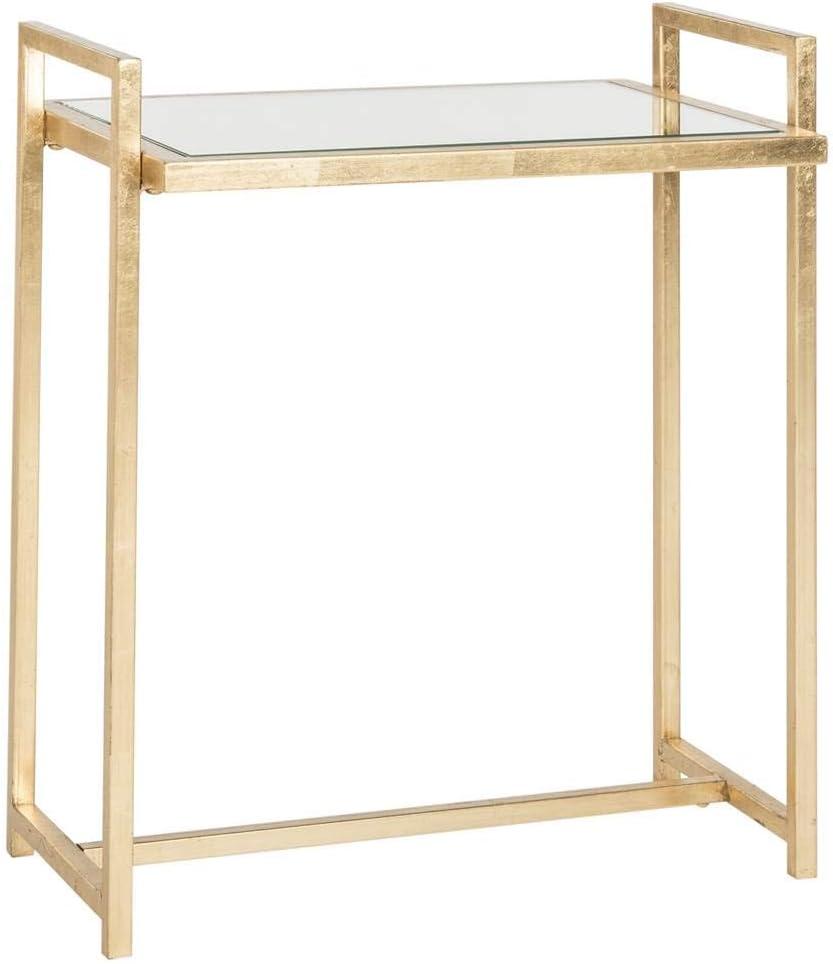 Renly End Table - Gold/Mirror - Safavieh.