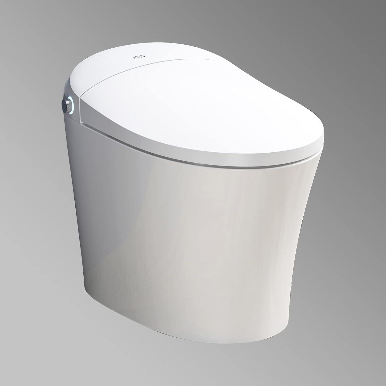 HOROW Smart Toilet with Heated Bidet, Tankless Toilet with Dual Flush 1/1.27 GPF,  Floor Mounted HR-T16S