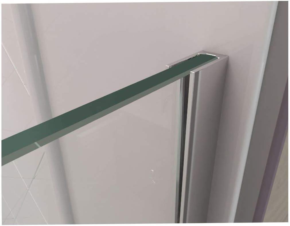 Linea 34" W x 72" H Frameless Fixed Glass Panel