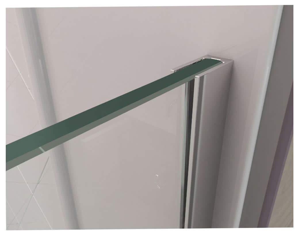 Linea 34" W x 72" H Frameless Fixed Glass Panel