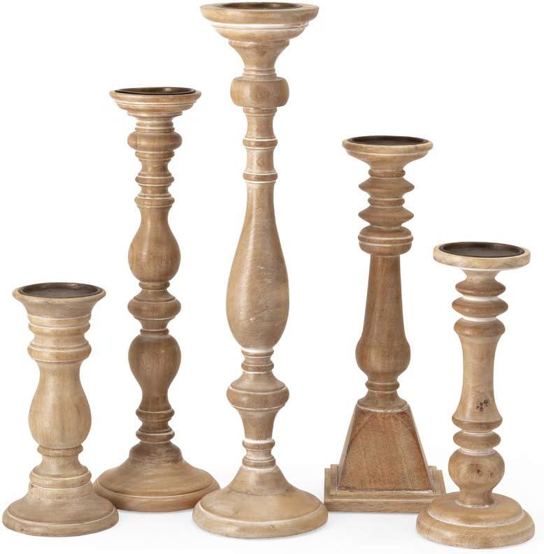A&B Home 22'' H Tabletop Hurricane (Set of 5)