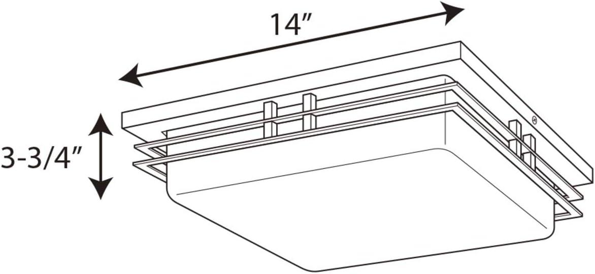 Helm Acrylic LED Flush Mount Light