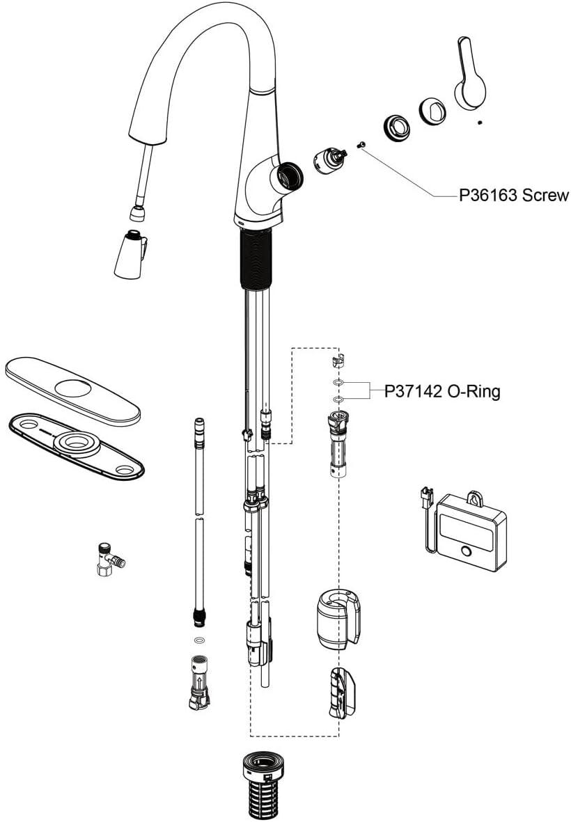 Avado Pull Down Single Handle Kitchen Faucet