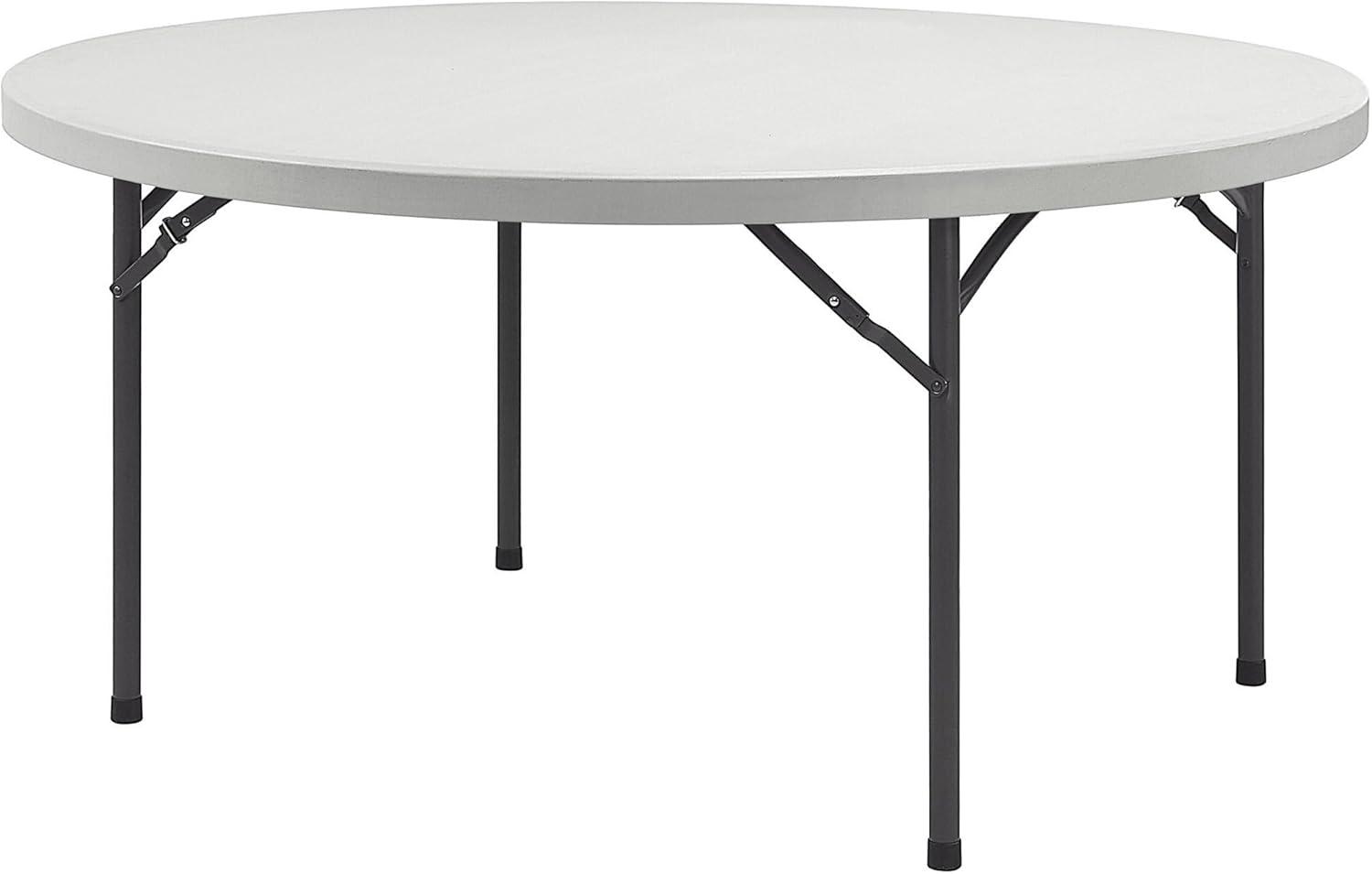 Plastic Circular Plastic Banquet Table with Folding Legs