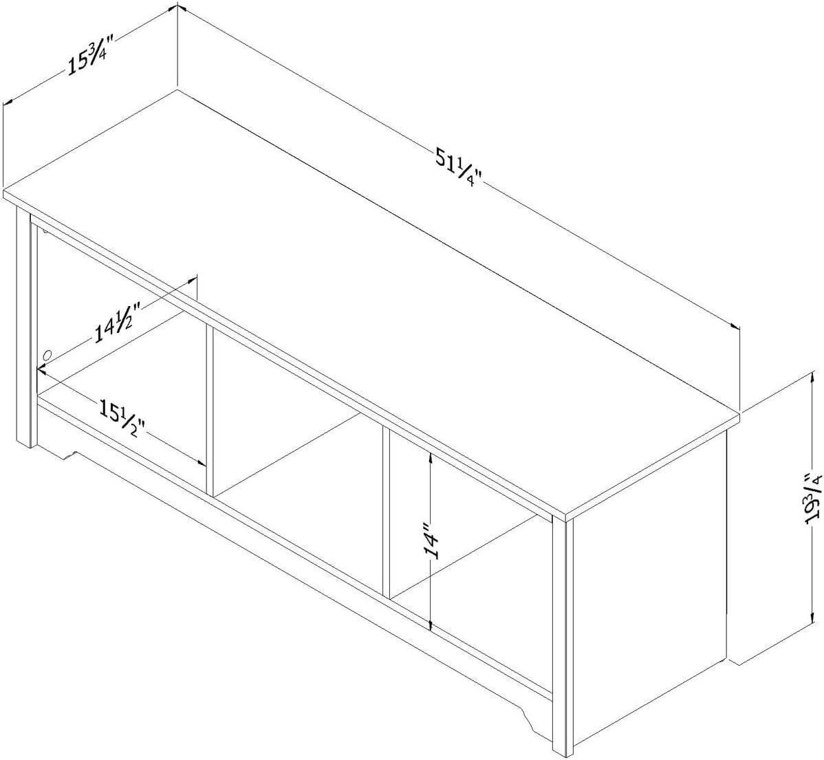 South Shore Vito Storage Bench