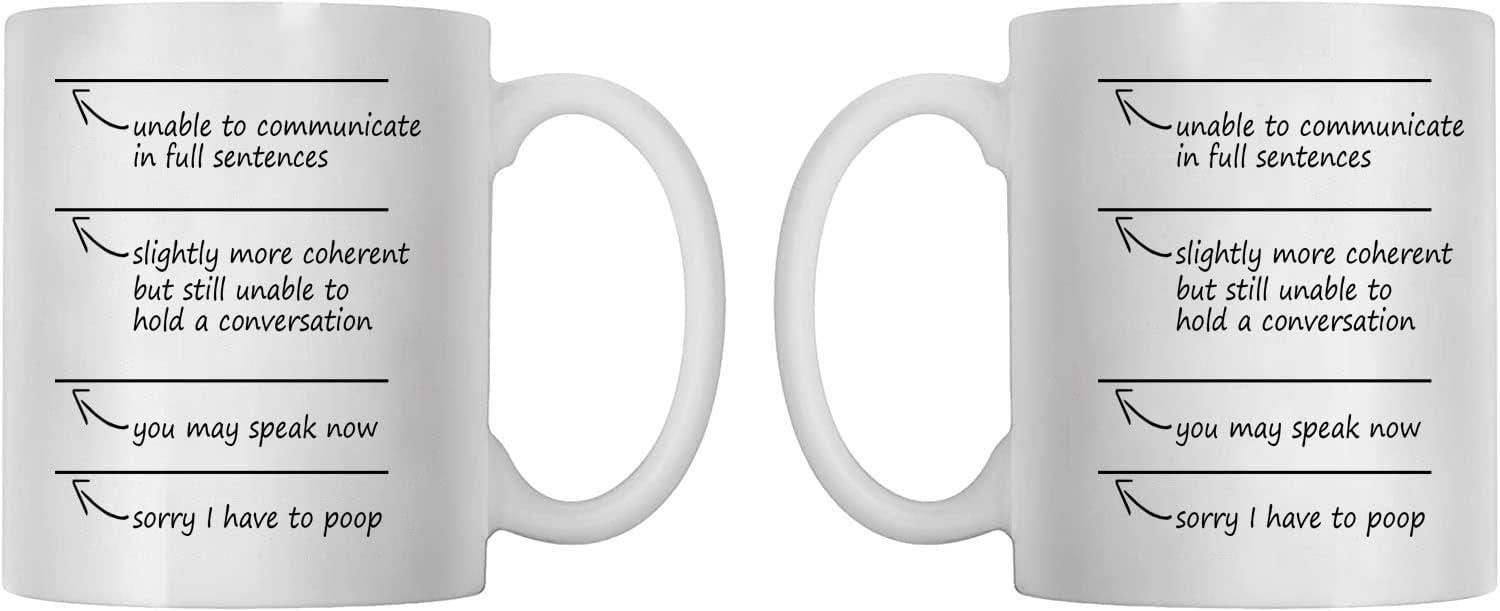 Aviento You May Speak Now 11 Ounces Ultra White Ceramic Funny Coffee Mug