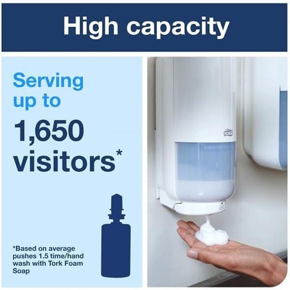 Tork Intuition™ Sensor Skincare Dispenser Black S4, for Hand Soap and Hand Sanitizer, Elevation Range, 571608 (x4)