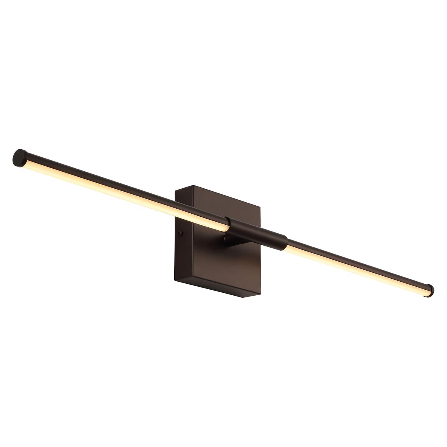 JONATHAN Y Makena 16.25" Modern Minimalist Dimmable Integrated LED Metal Wall Sconce, Oil Rubbed Bronze
