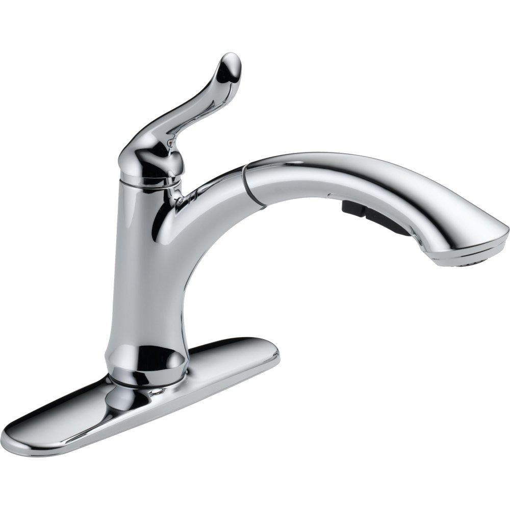 Linden Pull Out Sprayer Kitchen Sink Faucet, Single Handle Kitchen Faucet