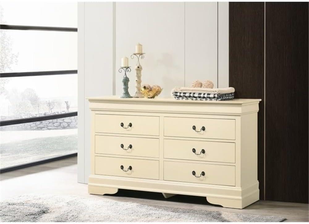 Vernon 6 Drawer 57" W Double Dresser