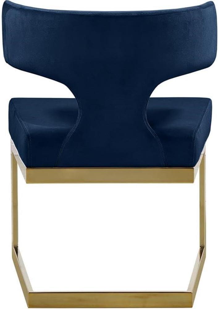 Meridian Furniture Alexandra Navy Velvet Dining Chair