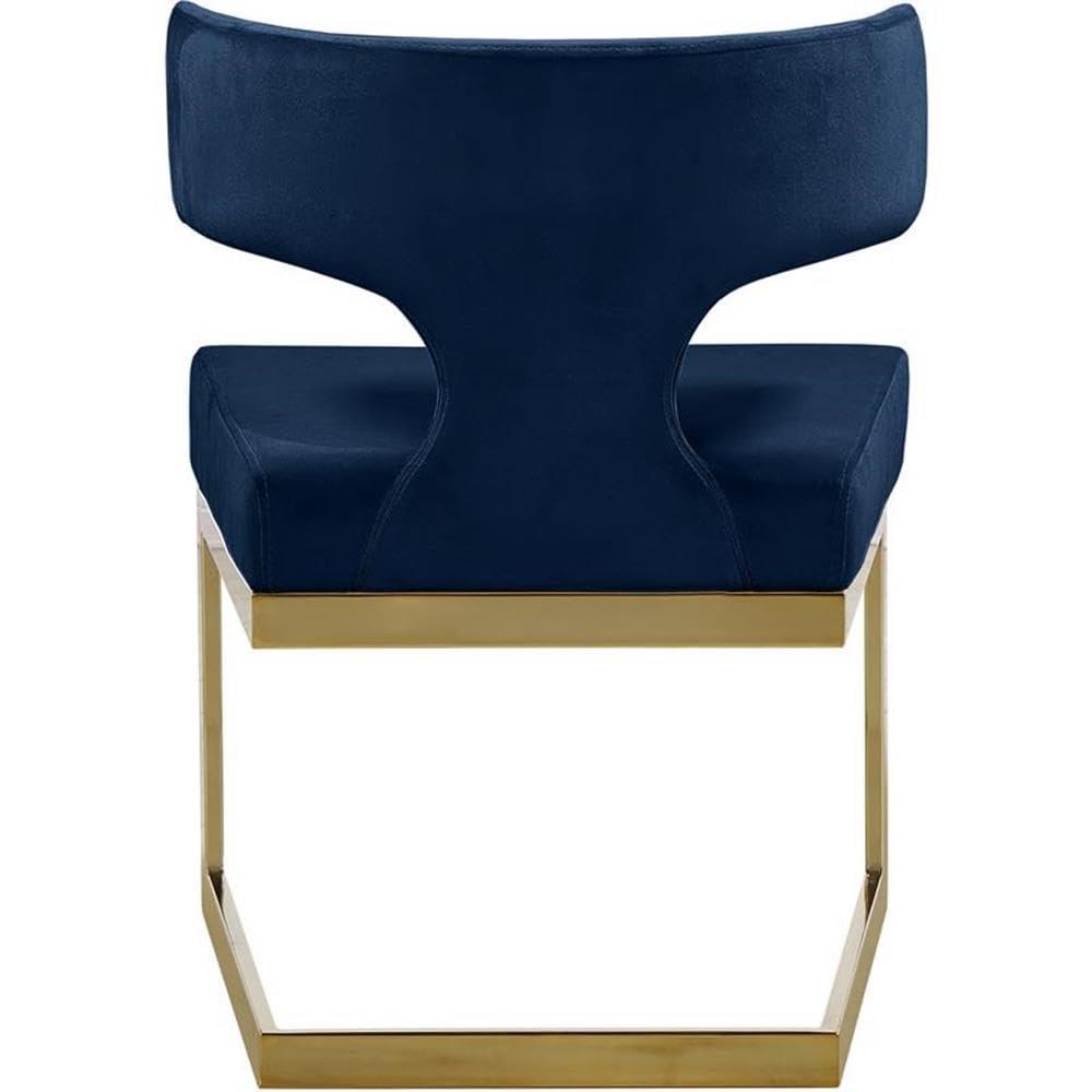Meridian Furniture Alexandra Navy Velvet Dining Chair