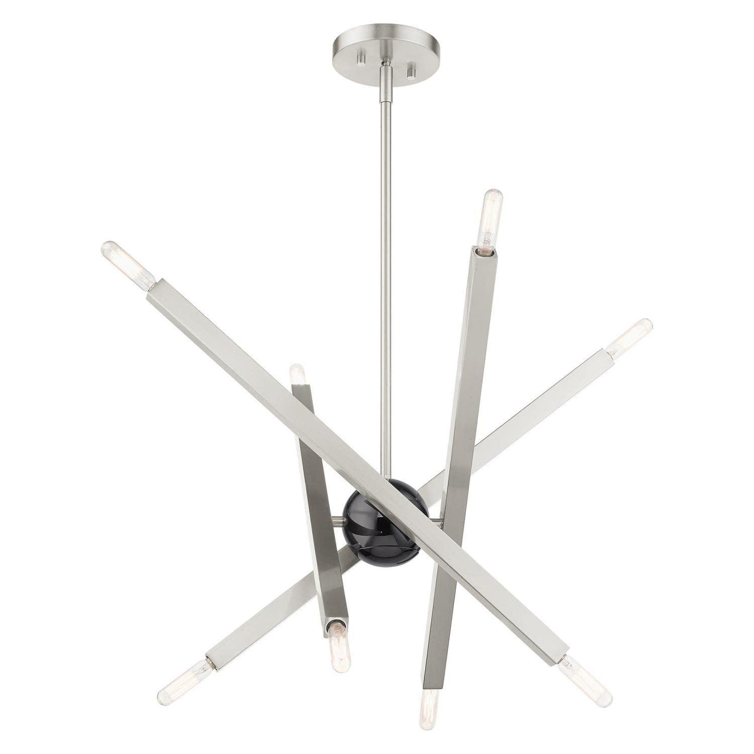 Lydia 8 - Light Dimmable Modern Linear Chandelier