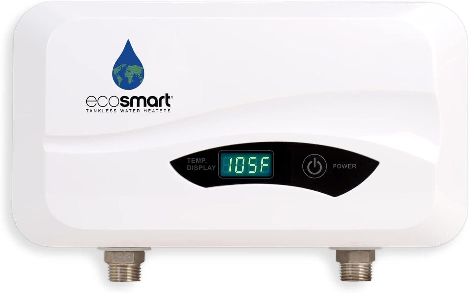 EcoSmart White 3.5 kW Electric Tankless Water Heater