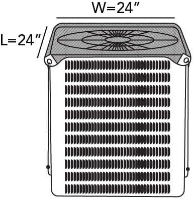 Covermates Armor Top Air Conditioner Cover â€“ Durable Outdoor Protection for AC Units, Ultima 600D Polyester, Armor Top 24W x 24D, Ripstop Grey